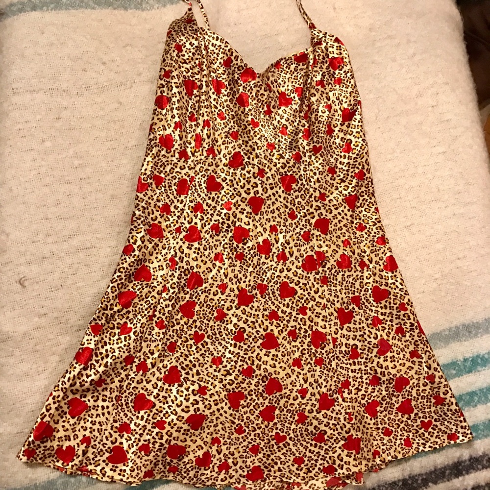 Cheetah heart print intimates 3X NWOT Frederick's